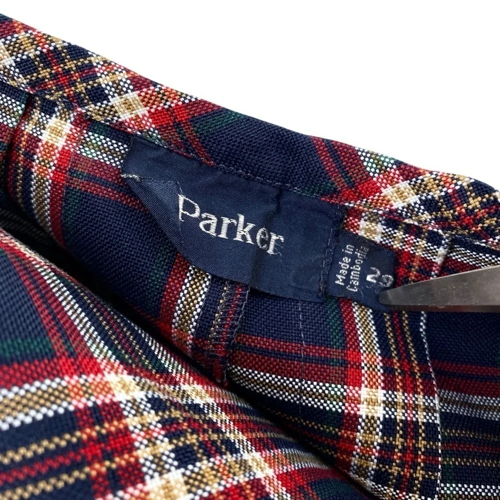 Parker Tartan Plaid Pleated Mini Skirt